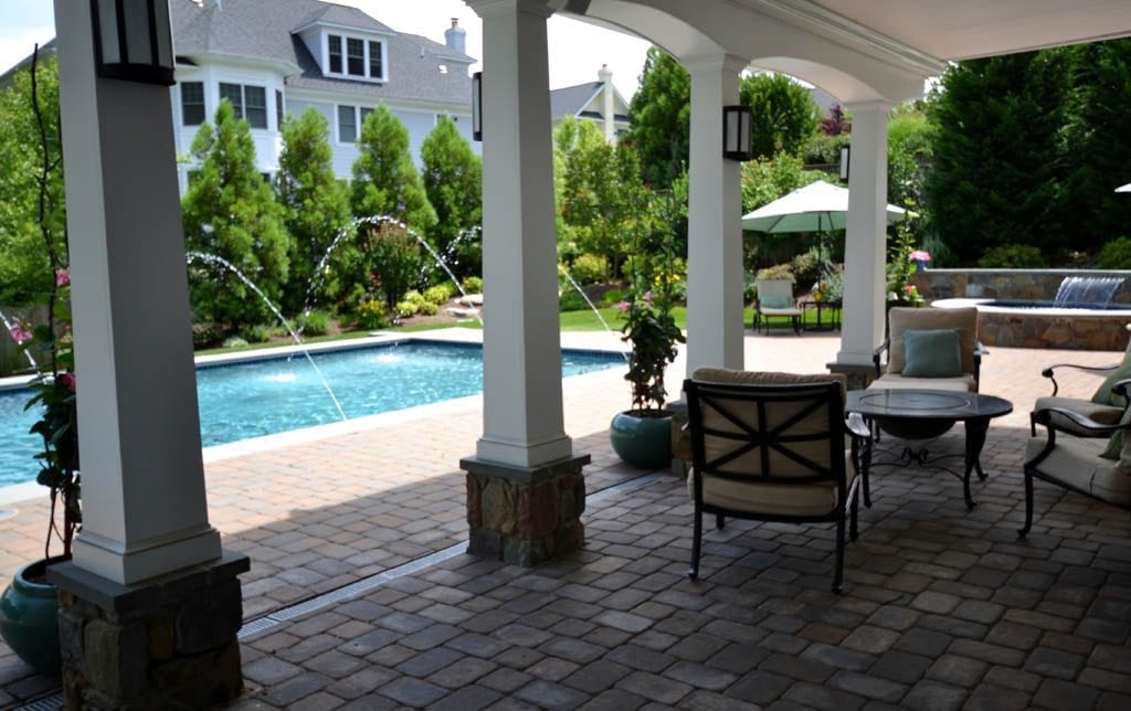 inground pool
swimming pool shade