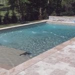 rectangle inground pool with automatic cover