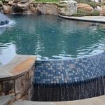 freeform infinite edge inground pool